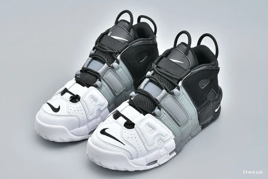 More White Nike Air Tri-Color Uptempo 921948-002 Grey Black 1226
